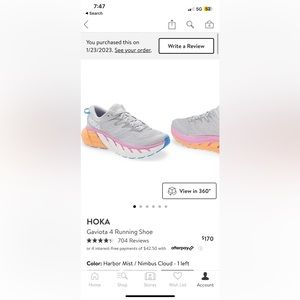 HOKA TENNIS SHOES GAVIOTA 4 RUNNING SHOE